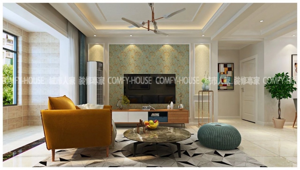 客廳窗簾裝修效果圖棗莊天山水榭花都裝修效果圖鑒賞現代簡約客廳設計圖片賞析