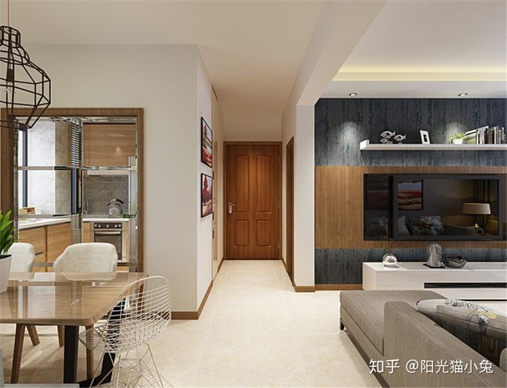 玄關(guān)裝修效果圖，用了硅藻泥沒(méi)想到如此環(huán)保高調(diào)