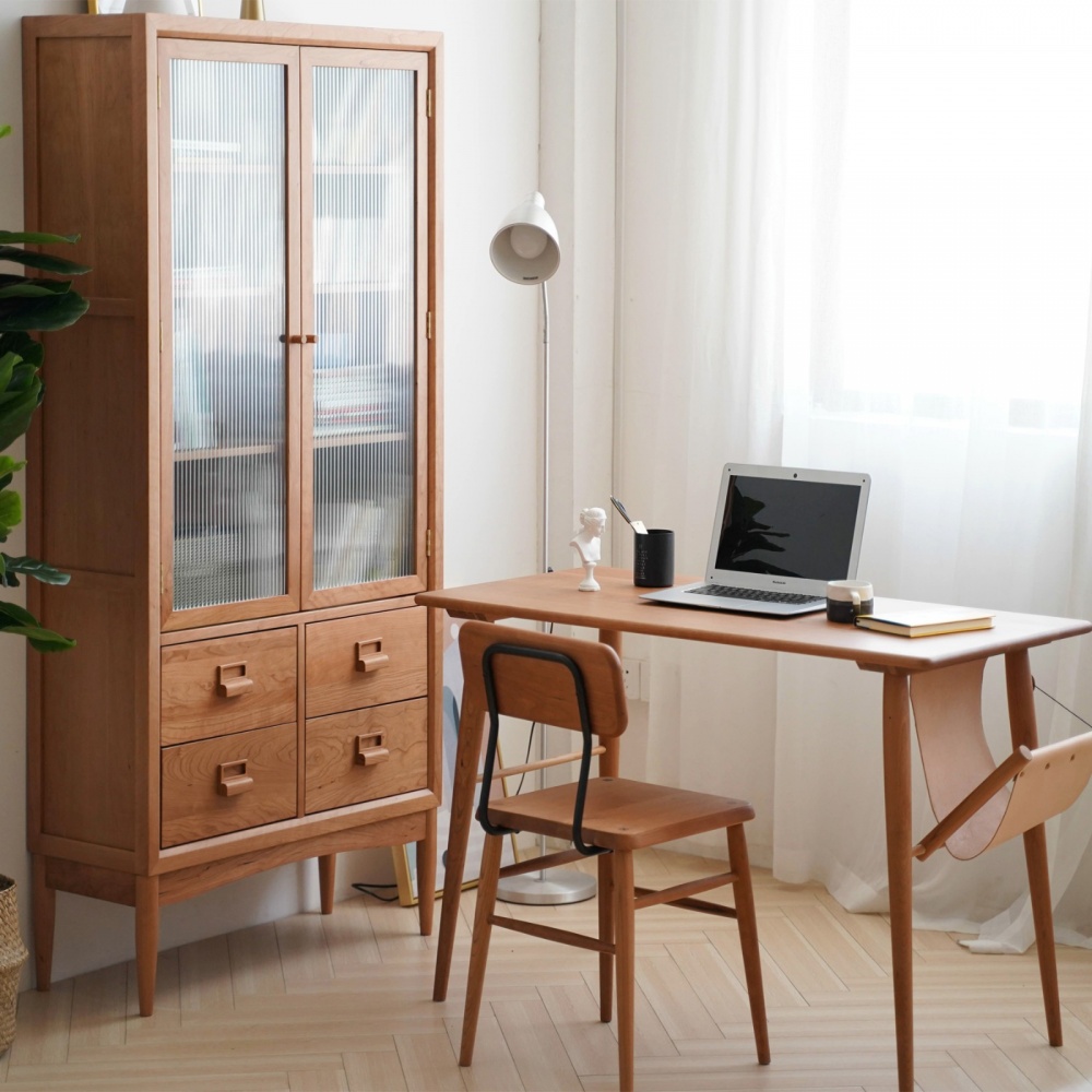 功能區(qū)裝修效果圖書房選用這些實木家具，打造閱讀日式功能區(qū)設計圖片賞析