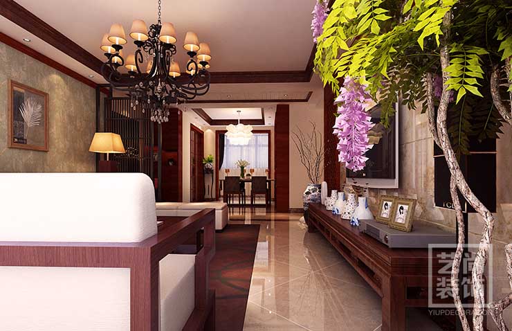 高端大氣上檔次,低調(diào)低調(diào)奢華有內(nèi)涵,狂拽酷炫掉渣天_低調(diào)奢華裝修中式風格_低調(diào)奢華裝修樣板間