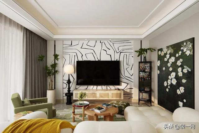 房屋浪漫布置圖片(95平米法式風(fēng)格裝修，輕奢浪漫居所，姐妹們的夢想小家)(圖4)