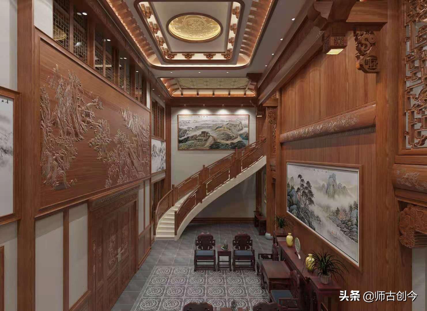 中式古典紅木裝修，營(yíng)造出經(jīng)典舒適的居住空間