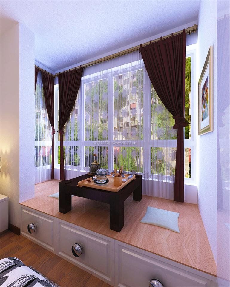 陽(yáng)臺(tái)榻榻米裝修效果圖_日式小戶型 陽(yáng)臺(tái) 榻榻米裝修效果圖_陽(yáng)臺(tái)做榻榻米茶室效果