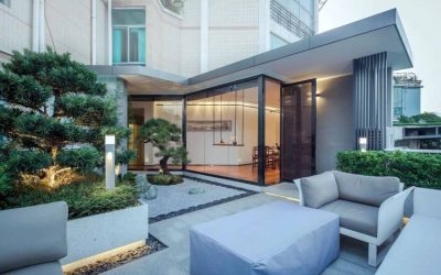 40平大露臺怎么打造花園，40平露臺花園實(shí)景圖片欣賞