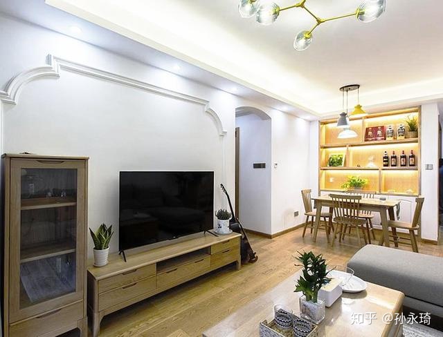 電視背景墻這么裝修，每天讓你享受在世外桃源