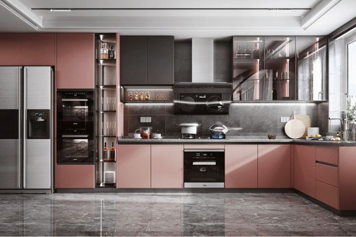 地中海式廚房裝修圖片_敞開(kāi)式廚房裝修效果圖_裝修廚房效果圖片大全