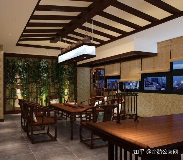 spa會所中式裝修效果圖_會所裝修_中式獨(dú)桌餐飲會所裝修