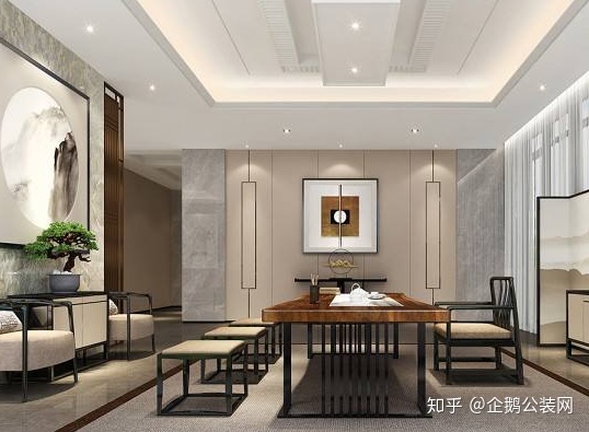 中式獨(dú)桌餐飲會所裝修_spa會所中式裝修效果圖_會所裝修