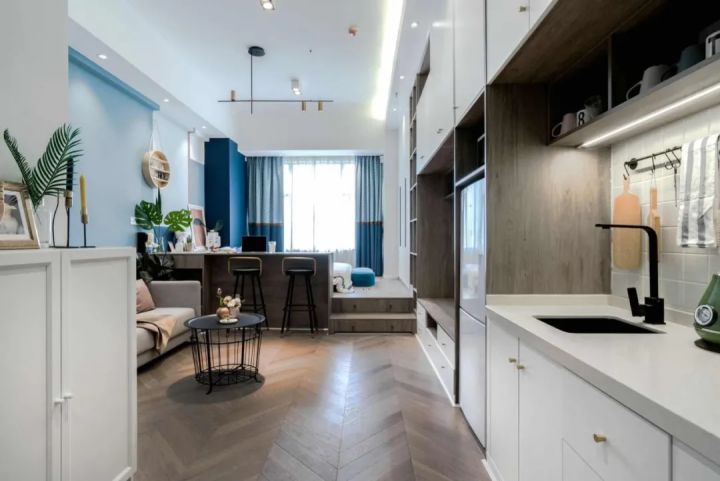 35平小戶型絕美爆改，只花8W還有85%收納率