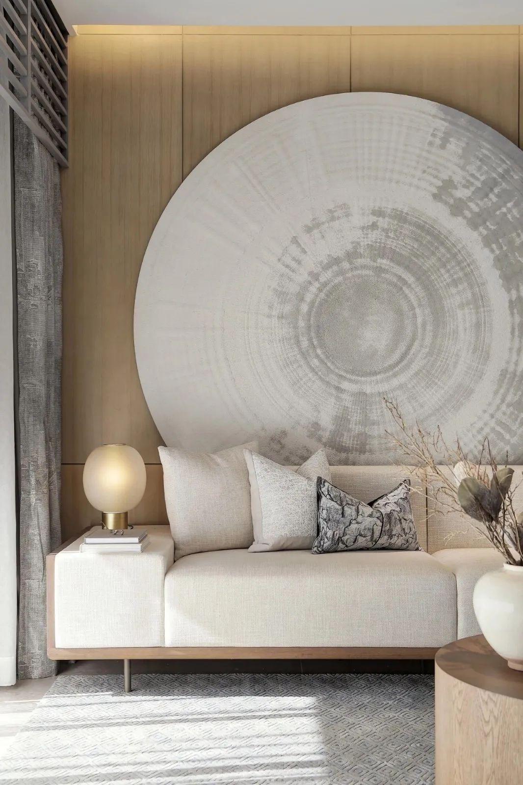 100㎡新中式，簡約原木風(fēng)的空間，加入中式的軟裝，安靜又禪意