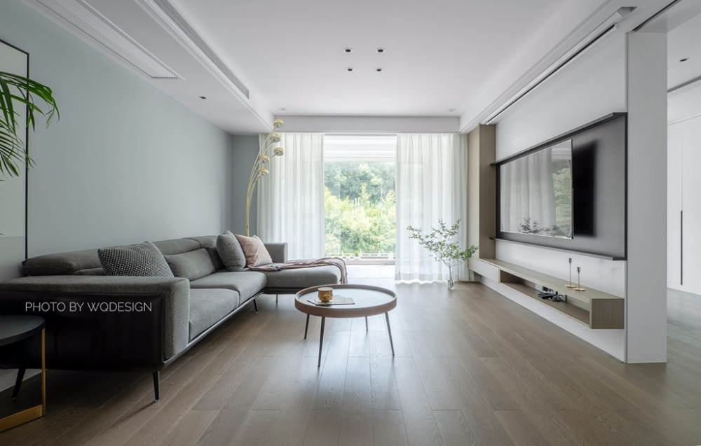 客廳窗簾裝修效果圖光景丨實用至上，但儀式感也不能北歐極簡客廳設計圖片賞析