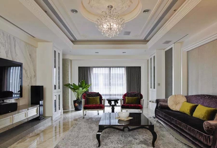 簡歐客廳裝修效果圖欣賞_簡歐式客廳裝修_客廳簡歐裝修效果圖大全2013圖片