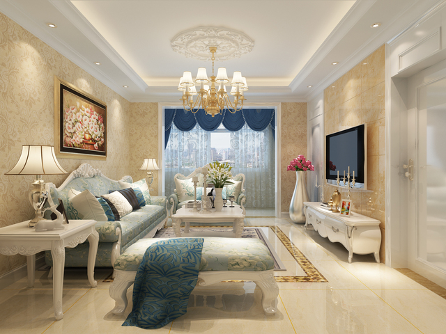 裝修效果圖大全2020客廳最新奢華硬裝效果圖片，完美搭配值得參考！