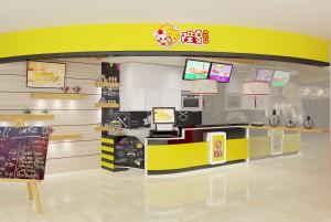 鄭州陛夏奶茶店裝修效果圖,鄭州奶茶店設(shè)計公司，鄭州奶茶店設(shè)計案例