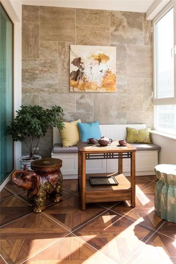 陽(yáng)臺(tái)裝修_匯東星城三期陽(yáng)臺(tái)裝修_陽(yáng)臺(tái)榻榻米裝修效果圖