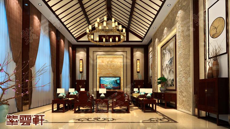 北京釣魚(yú)臺(tái)別墅豪宅古典中式風(fēng)格裝修案例，華美溫馨古典優(yōu)雅