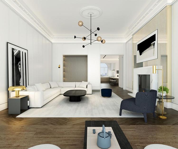 382平米的房這樣裝修，空間大了1倍，裝修只花了68萬(wàn)！-北京城建龍樾灣別墅裝修