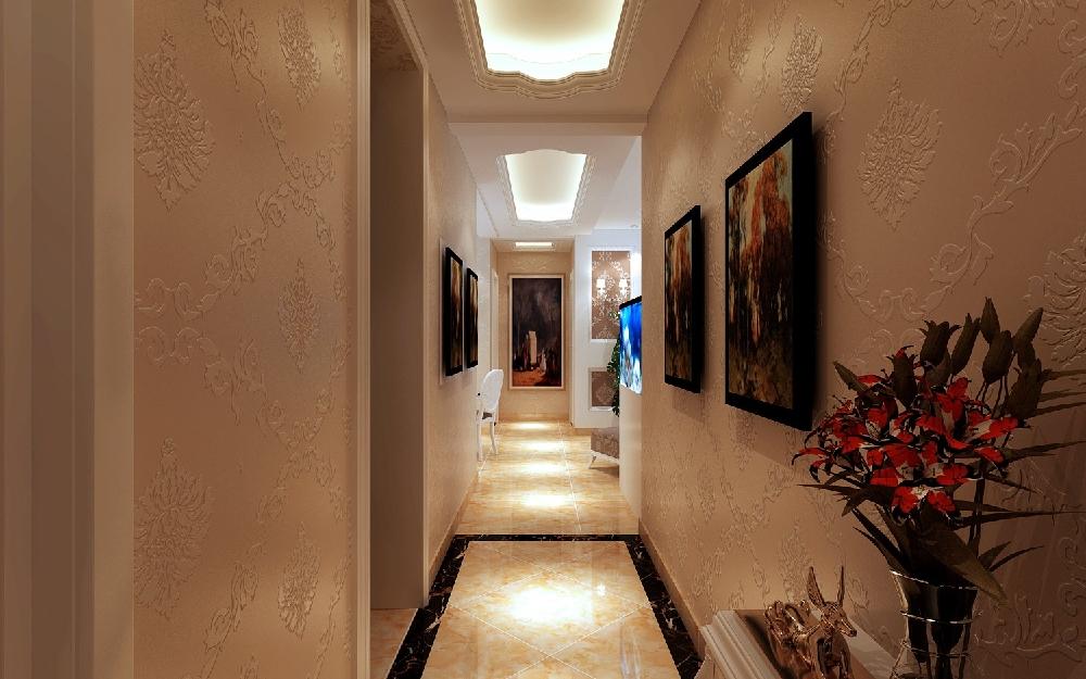 過道裝修設(shè)計效果圖，簡約風(fēng)格裝修效果圖過道