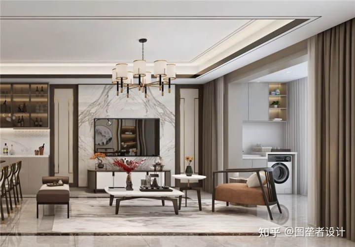 2022年裝修流行這樣裝了，輕奢中帶著新中式風(fēng)格，簡約又奢華！