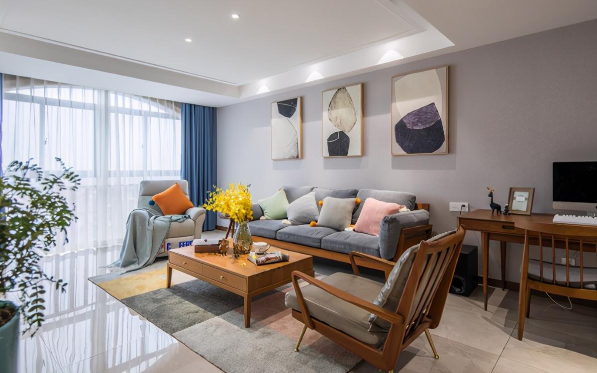 書柜效里圖房屋吊頂裝修效果圖_房屋裝修設計效果圖_房屋木工裝修客廳吊頂圖