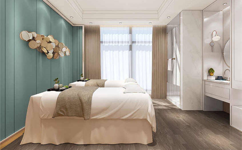 美容店裝修_美容培訓學校裝修_果蔬美容店內(nèi)裝修圖片