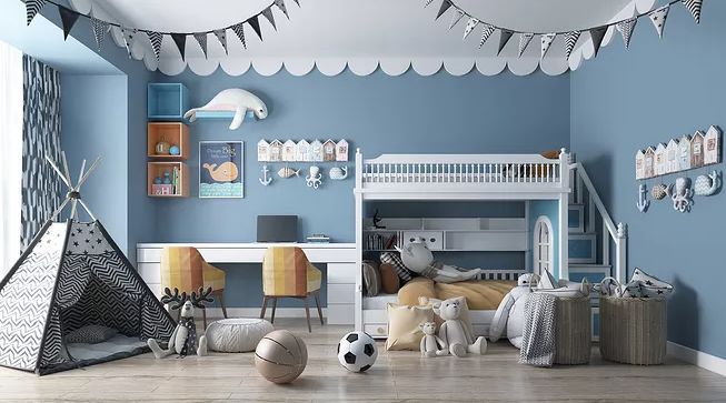 兒童小臥室簡約裝修，能夠注意到這幾點(diǎn)的，效果和安全都會(huì)很好