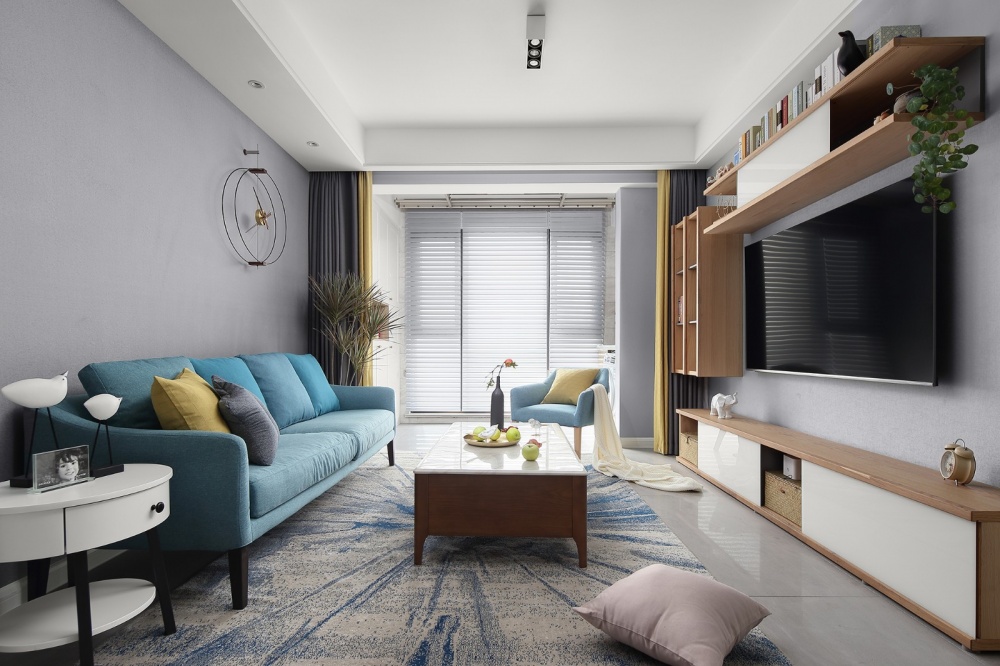 客廳窗簾裝修效果圖居家需精致，生活不將就；我的北北歐極簡客廳設計圖片賞析