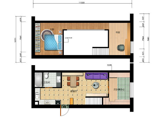 小復(fù)式樓業(yè)主淺談裝修心得，47平分出五個空間
