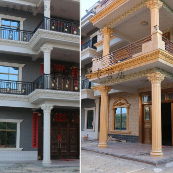 農村陽臺羅馬柱效果圖欣賞