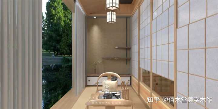 禪意風格茶室效果圖_禪意裝修風格_禪意風格室內(nèi)設計