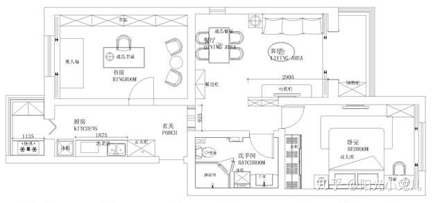 兩室一廳裝修樣板間！超美超浪漫的歐式風，太美好了吧，羨慕