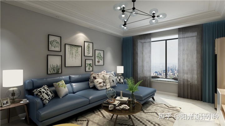 北歐風(fēng)格裝修效果圖！93平超美！小兩口共同打拼，太羨慕了