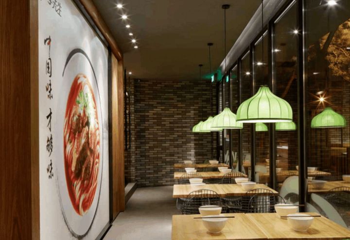 牛肉面餐廳平面布局設(shè)計，裝修施工效果，對品牌店影響有多大