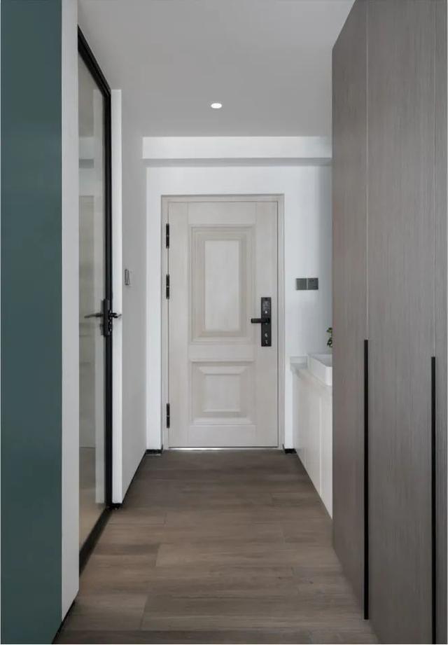 酒店公寓裝修效果圖(35㎡酒店式開(kāi)間單身公寓，半平米都沒(méi)浪費(fèi)，還裝得很有檔次)(圖4)