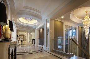 室內走廊吊頂效果圖 別墅走廊設計